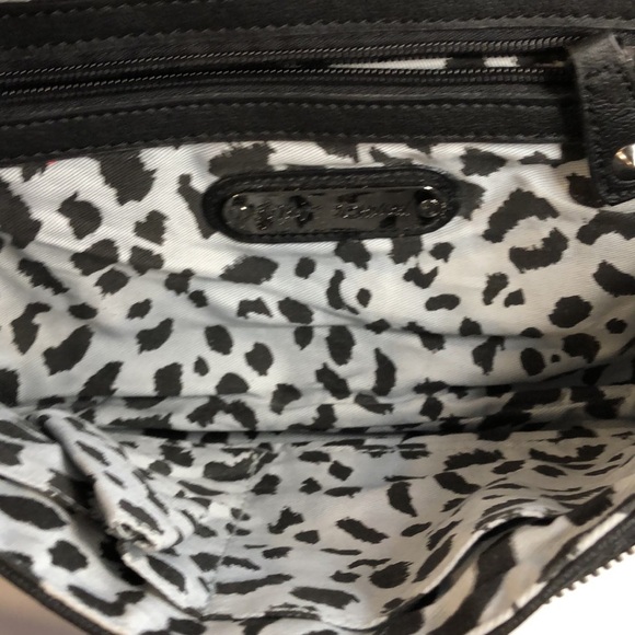 Betsey Johnson, black gold velvet purse. NWOT chain handle animal  print - Picture 7 of 10